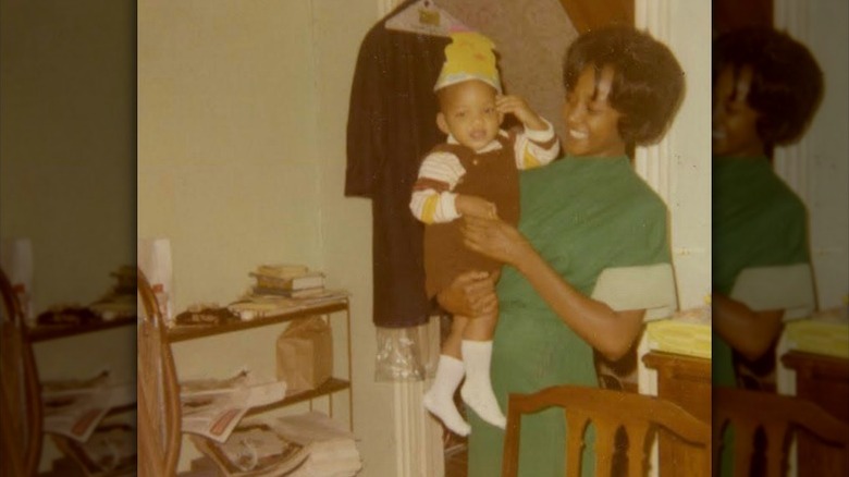 Baby Will Smith with Caroline Bright