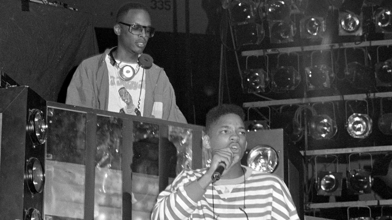 DJ Jazzy Jeff and Will Smith performing