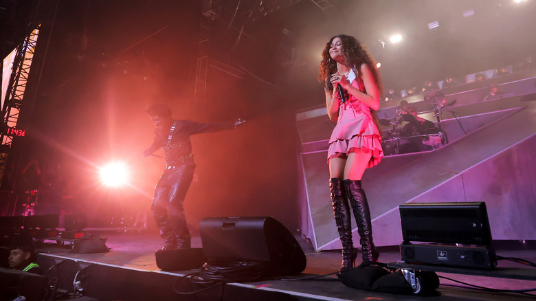 Zendaya performing on stage