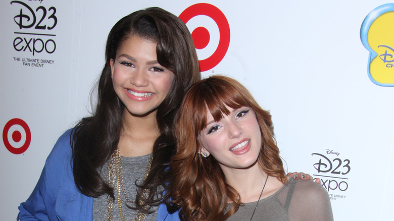 Zendaya and Bella Thorne at an event