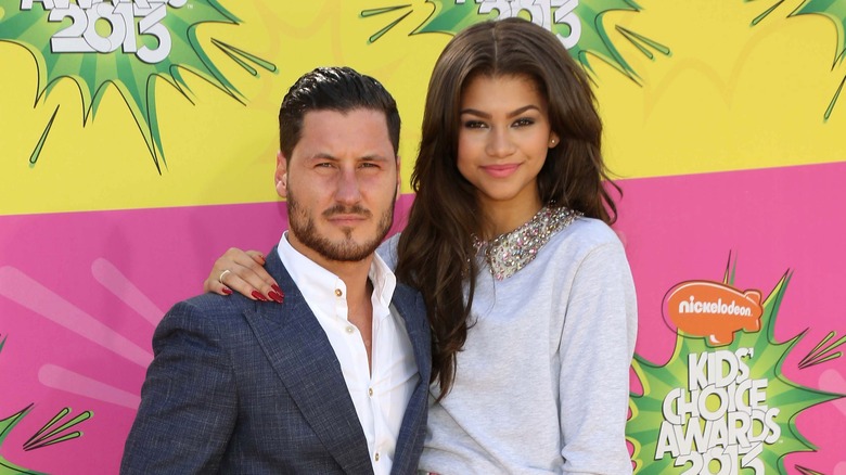 Zendaya and Val Chmerkovskiy at an event