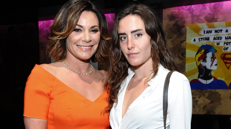 LuAnn de Lesseps and Victoria de Lesseps pose on the red carpet