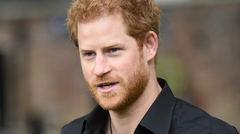 Prince Harry speaking