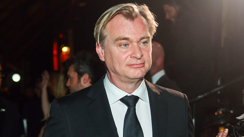 Christopher Nolan posing