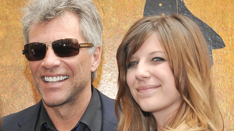 Jon Bon Jovi and Stephanie Rose posing