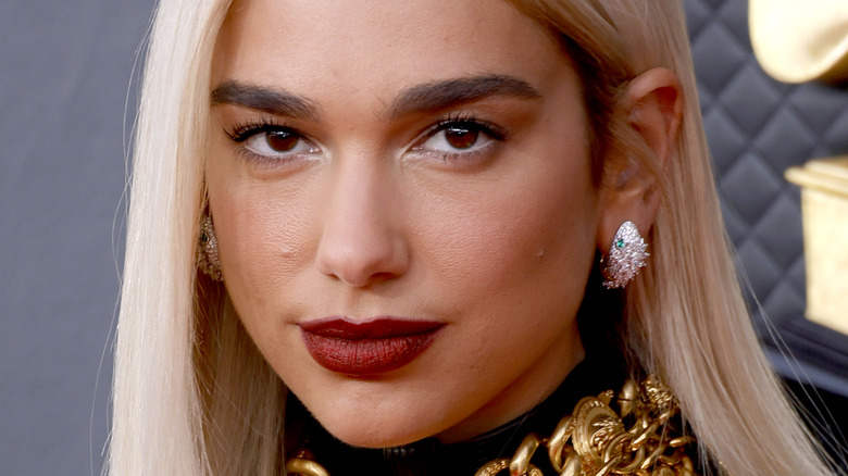 Dua Lipa gazing in front