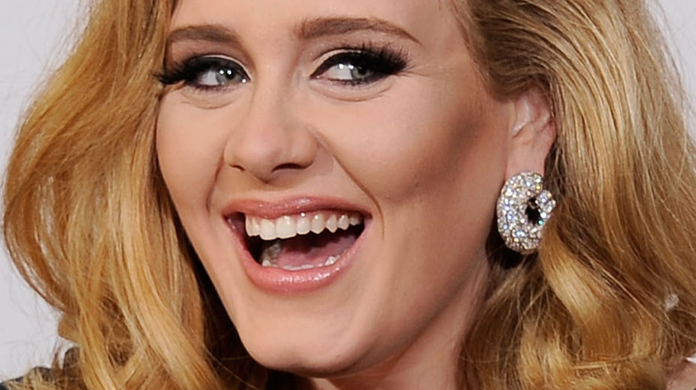 Adele with wide smile