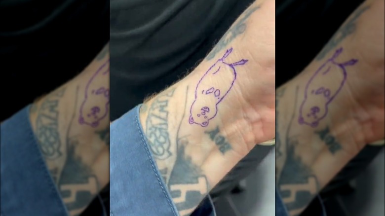 Jelly Roll's quokka tattoo