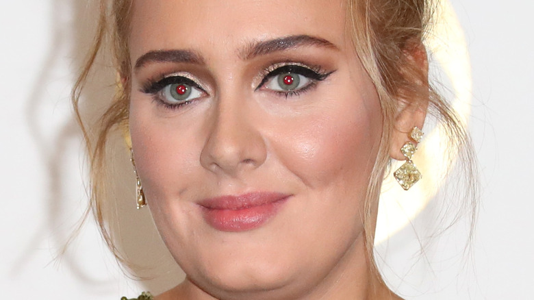 Adele posing