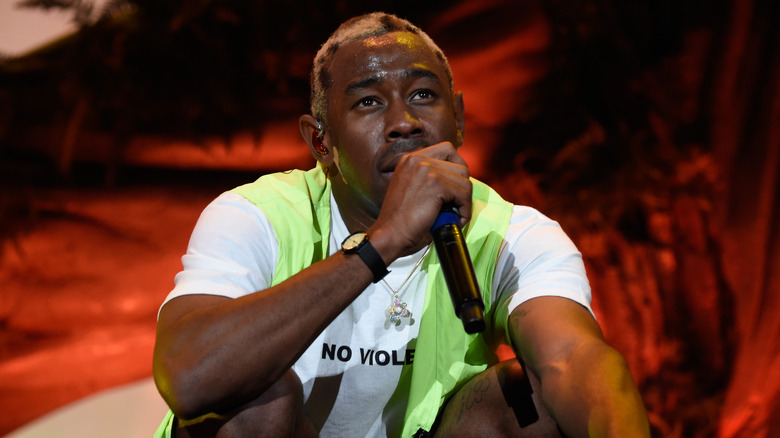 Tyler The Creator performing on stage