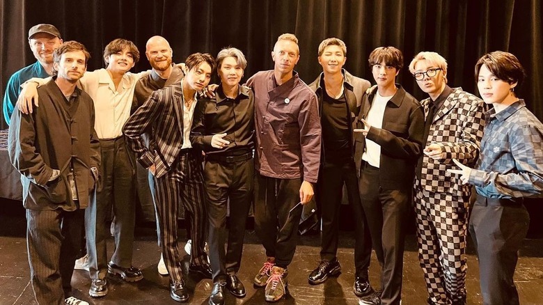 Coldplay and BTS