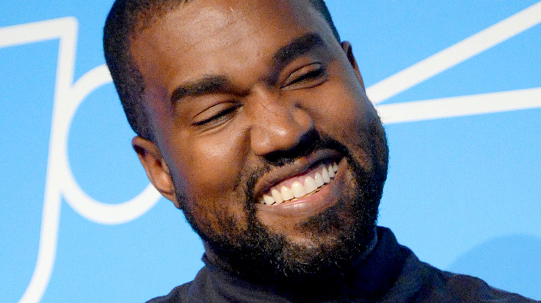 Kanye West smiling