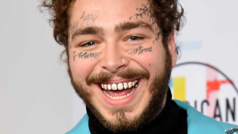 Post Malone smiling