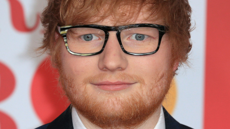 Ed Sheeran smiling slightly