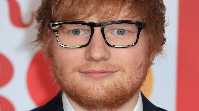 Ed Sheeran smiling slightly