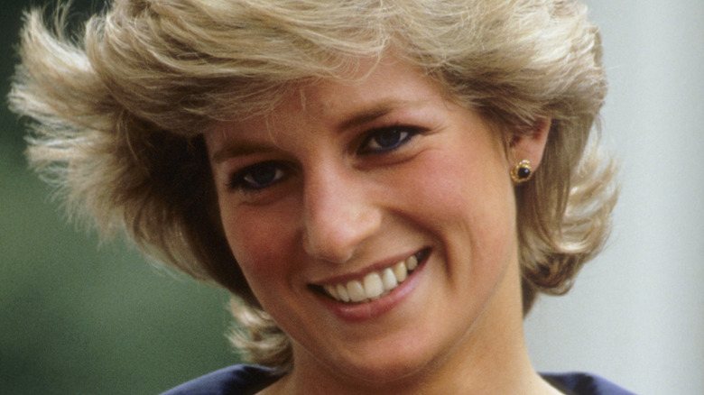 Princess Diana, smiling, 1987 photo