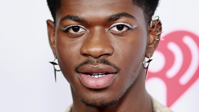 Lil Nas X wearing white eyeliner