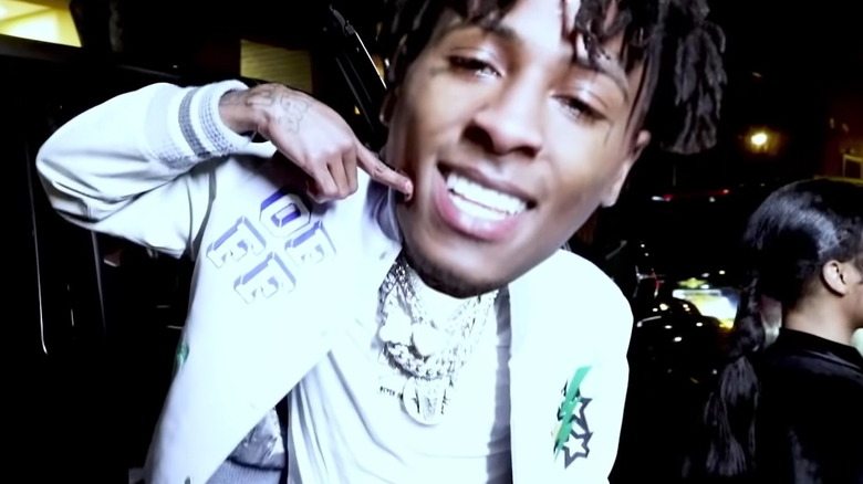 YoungBoy Never Broke Again in the 'White Teeth' music video