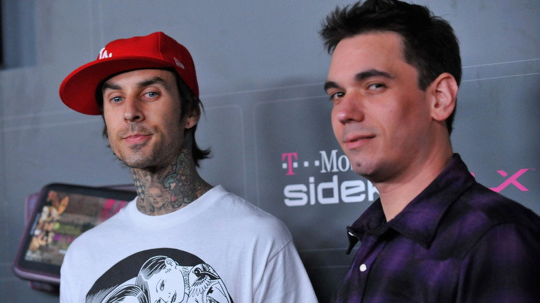 Travis Barker and DJ AM in 2009