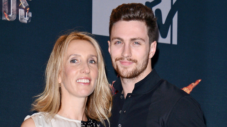 Sam and Aaron Taylor-Johnson smiling 