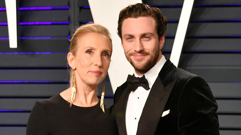 Sam and Aaron Taylor-Johnson smiling 