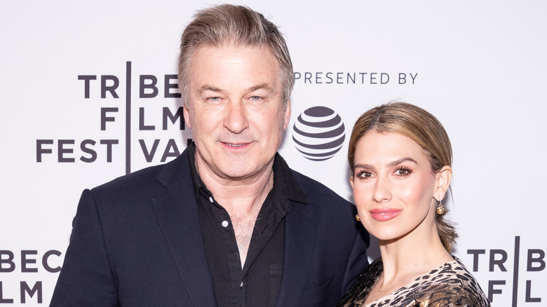 Alec Baldwin and Hilaria Baldwin smiling