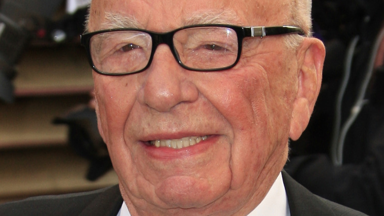 Rupert Murdoch on a red carpet