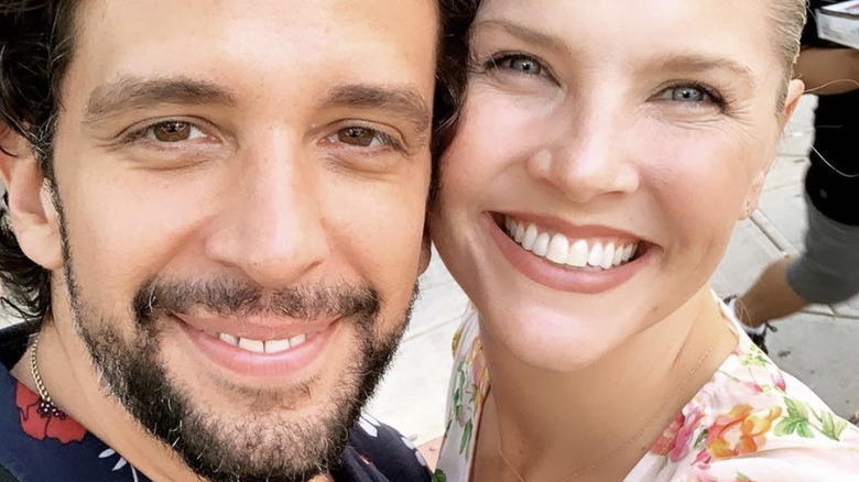 A selfie of Nick Cordero and Amanda Kloots