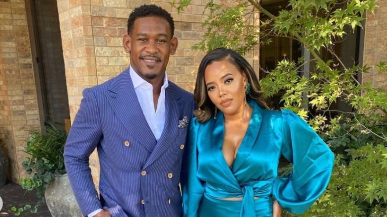 Angela Simmons and Daniel Jacobs going to a wedding 
