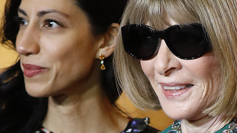 Huma Abedin and Anna Wintour pose together