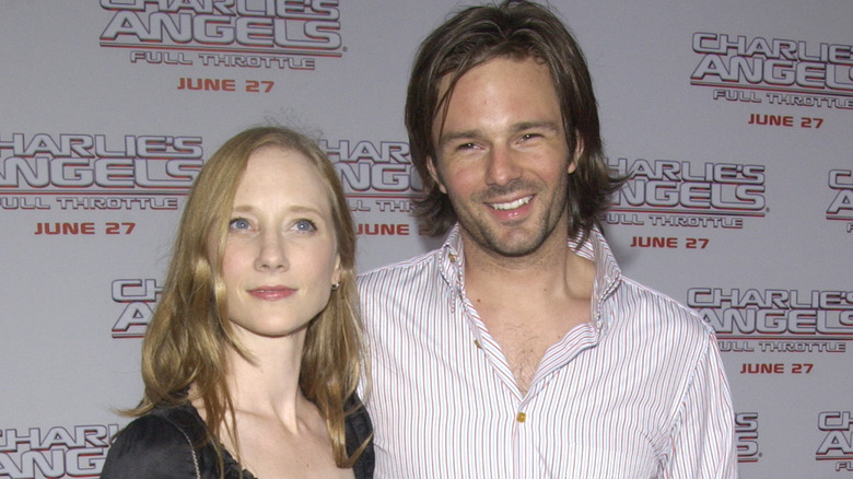 Anne Heche and Coleman Laffoon at a premiere