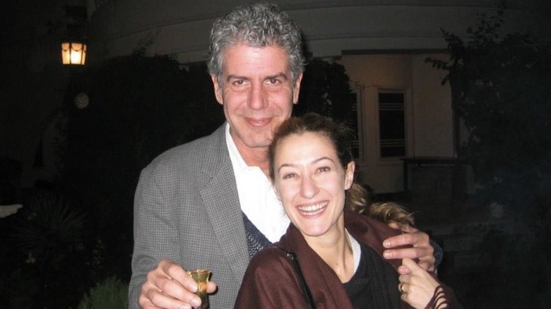 Anthony Bourdain, Paul Froelich, smiling