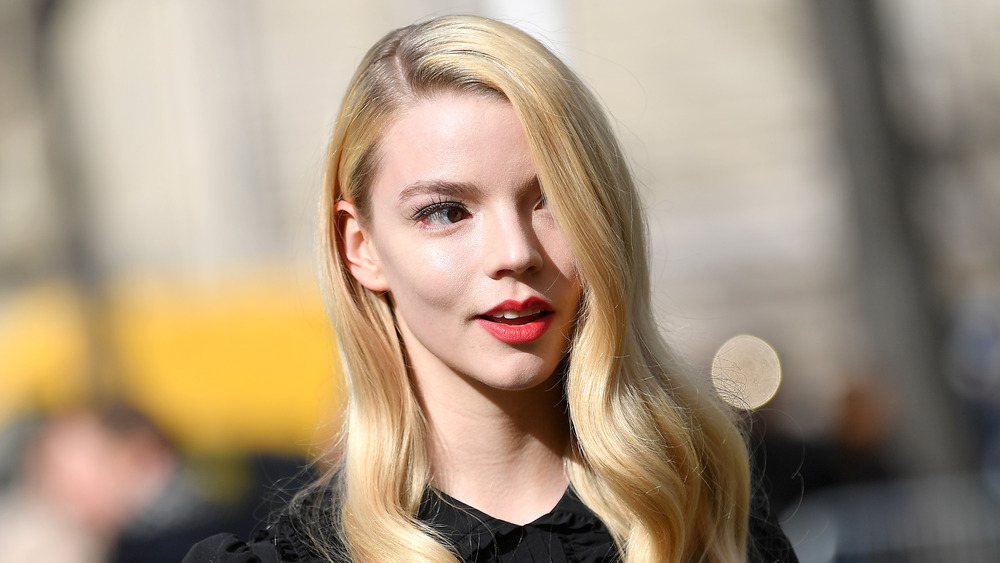 Anya Taylor-Joy in black