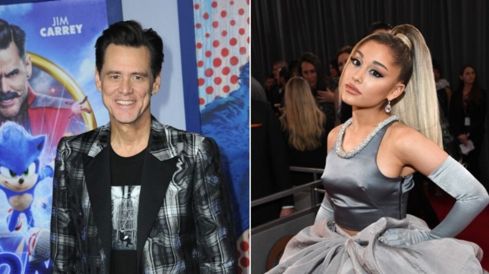 Ariana Grande and Jim Carrey at events