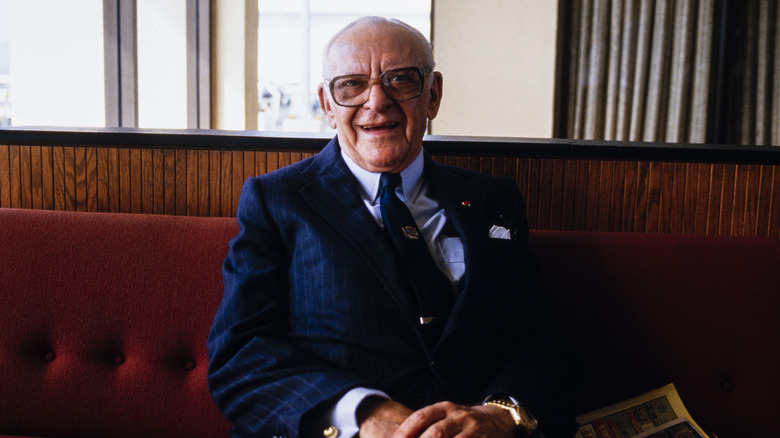 Armand Hammer smiles