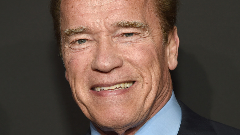 Arnold Schwarzenegger smiling