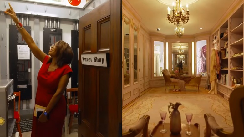 Gayle King visiting Barbra Streisand's basement mall