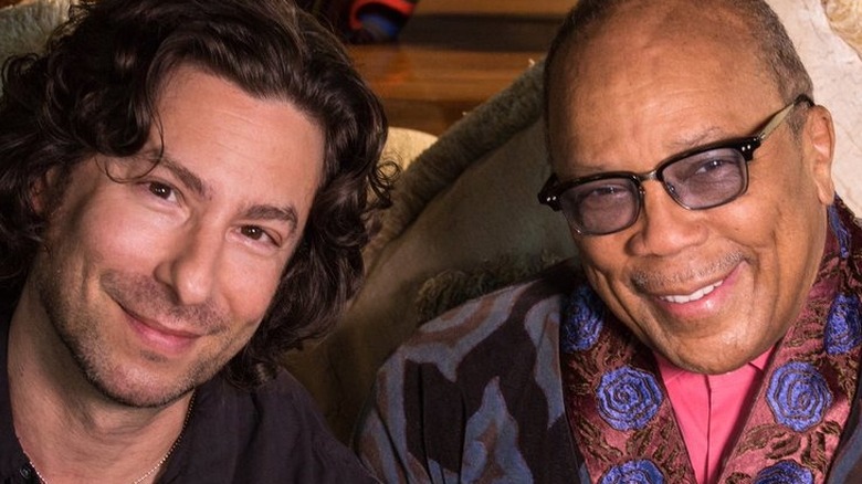 Jason Gould and Quincy Jones