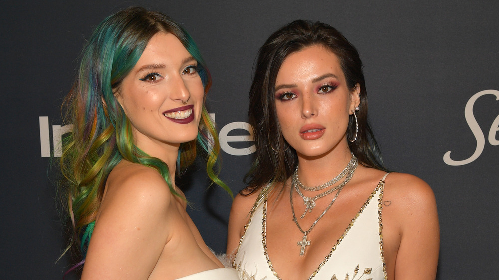 Dani Thorne and Bella Thorne on a red carpet