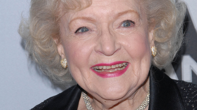 Betty White smile red carpet 