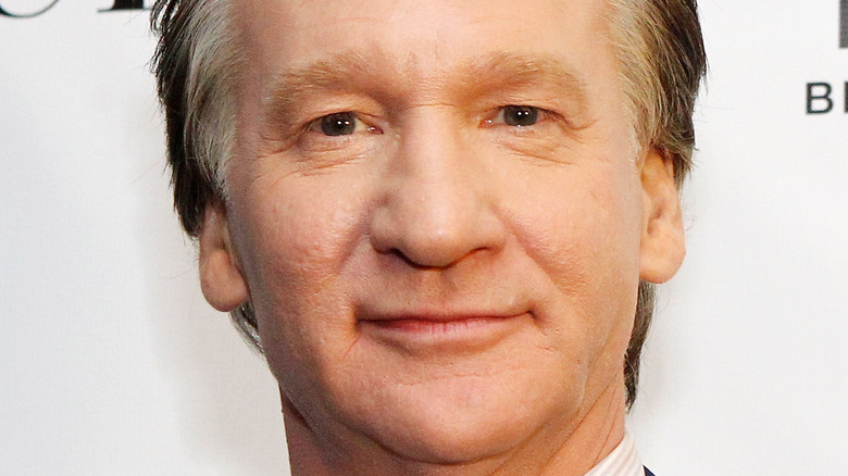 Bill Maher in his home