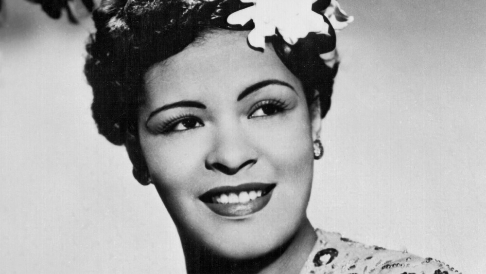 Billie Holiday posing for a photo