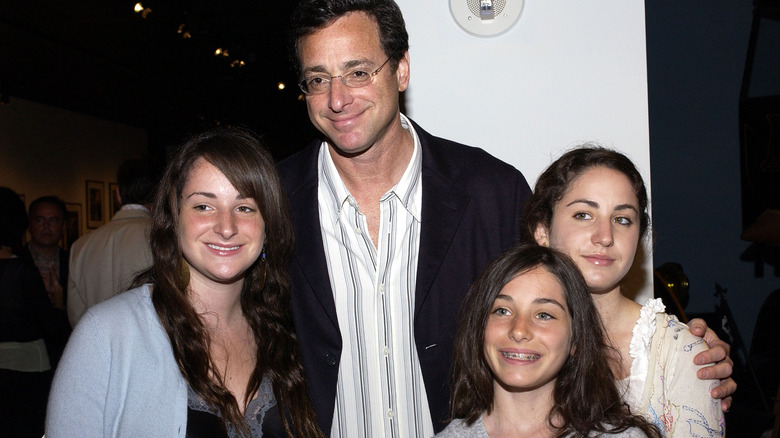Bob Saget with his three daughters