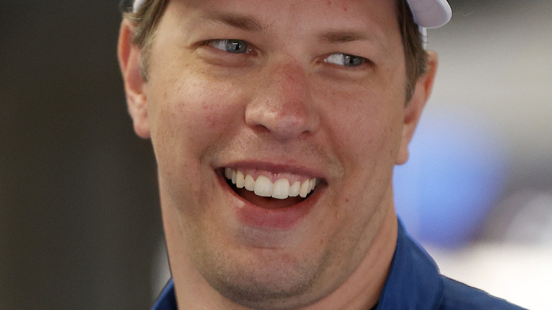 Brad Keselowski grinning big