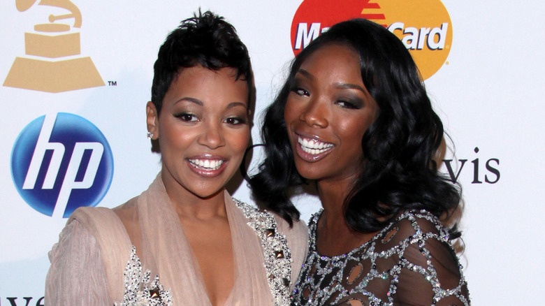 Monica and Brandy red carpet