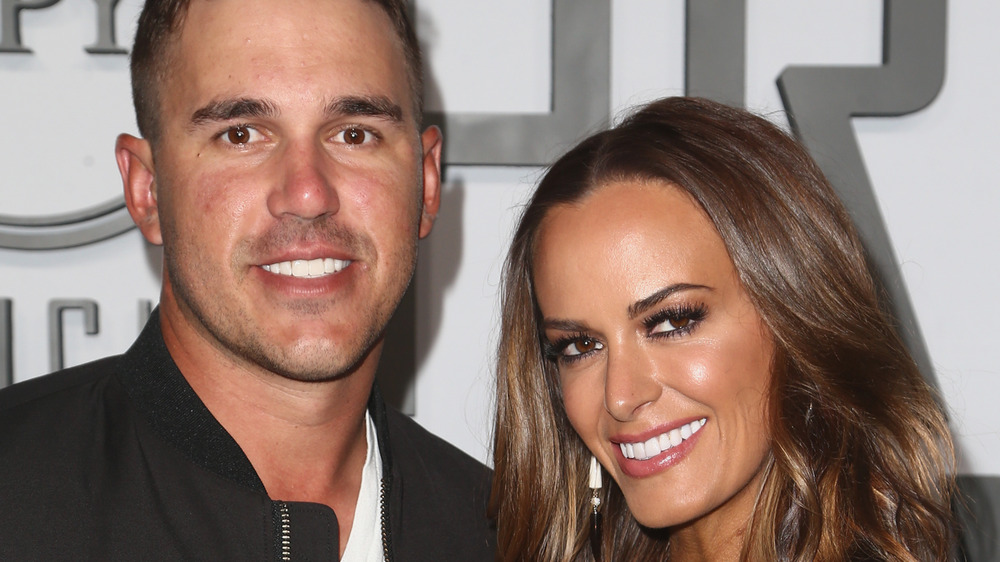 Brooks Koepka and Jena Sims on the red carpet