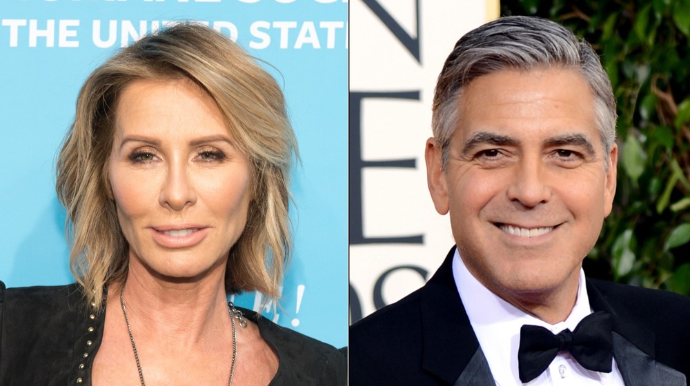 Carole Radziwill and George Clooney