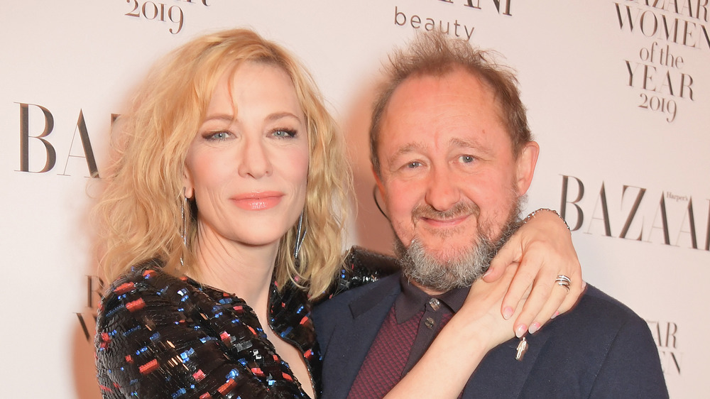 Cate Blanchett embraces her husband Andrew Upton on the red carpet