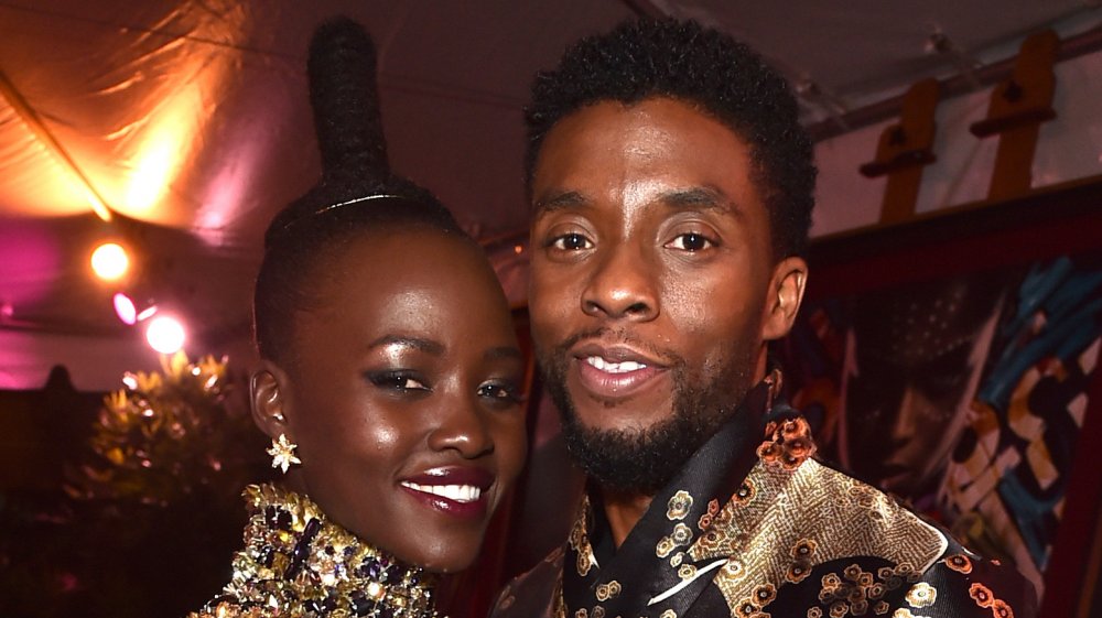 Lupita Nyong'o and Chadwick Boseman