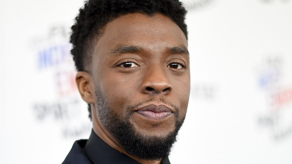 Chadwick Boseman on a red carpet